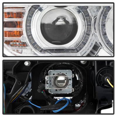 LED DRL Chrome Projector Headlights <br>08-10 BMW 328i 335i M3 08 BMW 328xi 335xi