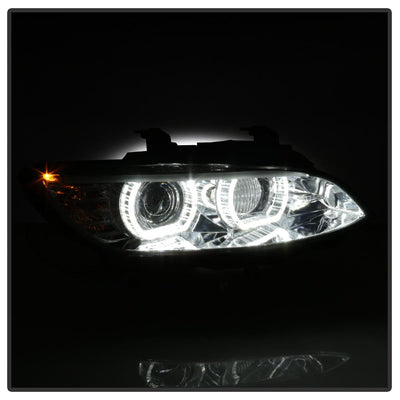 LED DRL Chrome Projector Headlights <br>08-10 BMW 328i 335i M3 08 BMW 328xi 335xi