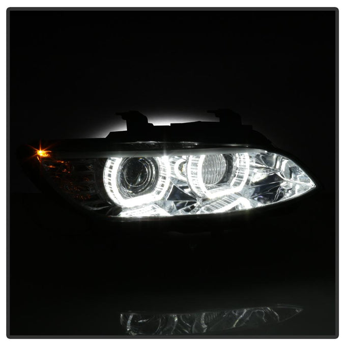 LED DRL Chrome Projector Headlights <br>08-10 BMW 328i 335i M3 08 BMW 328xi 335xi