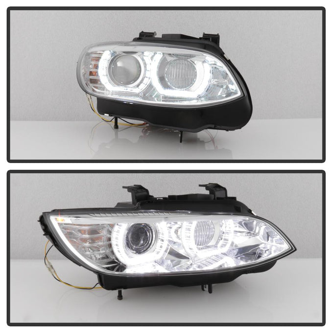 LED DRL Chrome Projector Headlights <br>08-10 BMW 328i 335i M3 08 BMW 328xi 335xi