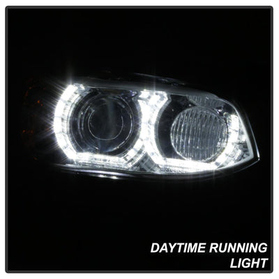 LED DRL Chrome Projector Headlights <br>08-10 BMW 328i 335i M3 08 BMW 328xi 335xi