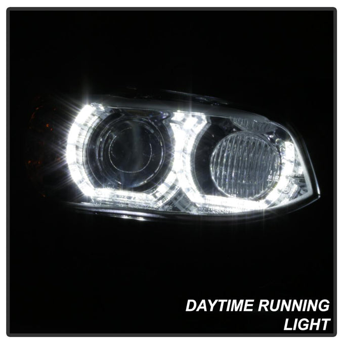 LED DRL Chrome Projector Headlights <br>08-10 BMW 328i 335i M3 08 BMW 328xi 335xi