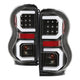 Black LED Tail Lights <br>04-09 Dodge Durango