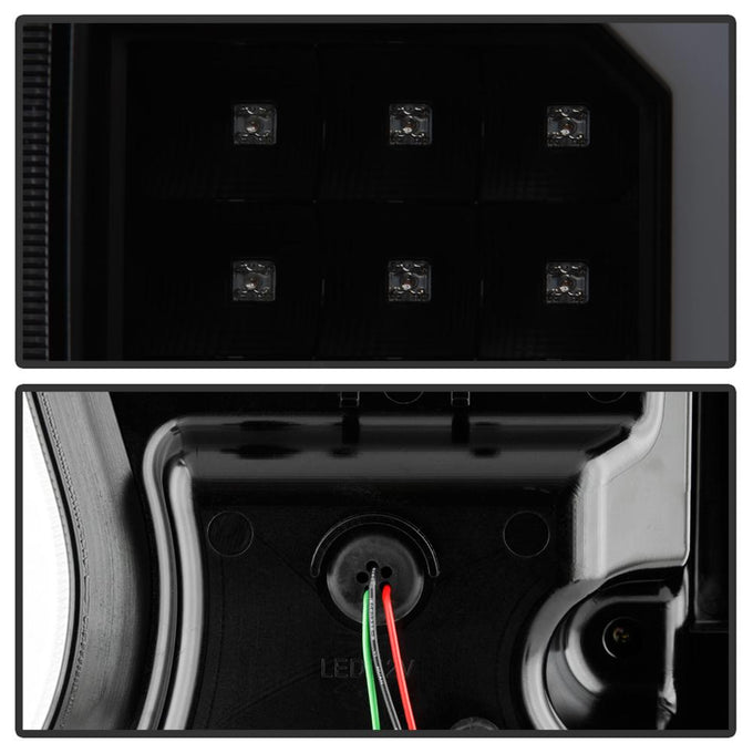 Black Smoke LED Tail Lights <br>04-09 Dodge Durango
