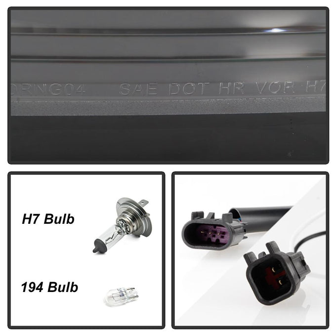 Black Projector Headlights <br>04-06 Dodge Durango