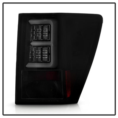 Black Smoke LED Tail Lights <br>07-10 Jeep Grand Cherokee