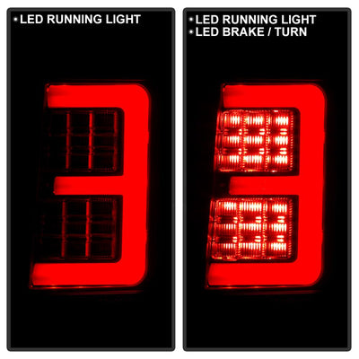 Black Smoke LED Tail Lights <br>07-10 Jeep Grand Cherokee