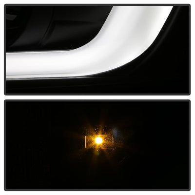 Light Bar Black Projector Headlights <br>06-07 Chevrolet Monte Carlo 06-13 Chevrolet Impala