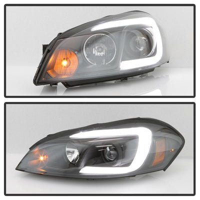 Light Bar Black Projector Headlights <br>06-07 Chevrolet Monte Carlo 06-13 Chevrolet Impala