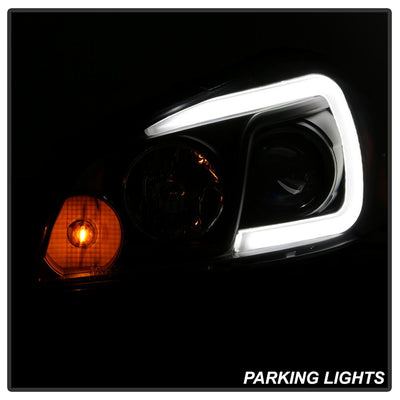 Light Bar Black Projector Headlights <br>06-07 Chevrolet Monte Carlo 06-13 Chevrolet Impala