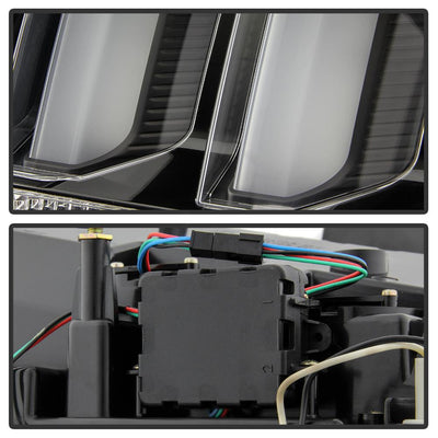 Black LED Tail Lights <br>05-09 Ford Mustang