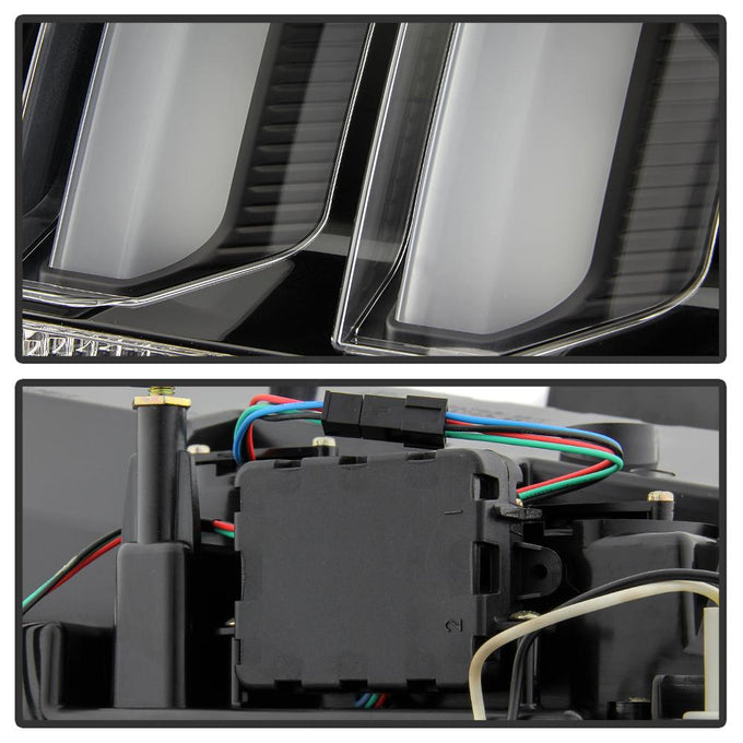 Black LED Tail Lights <br>05-09 Ford Mustang