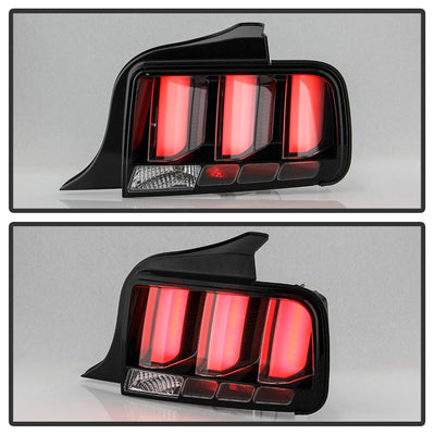 Black LED Tail Lights <br>05-09 Ford Mustang