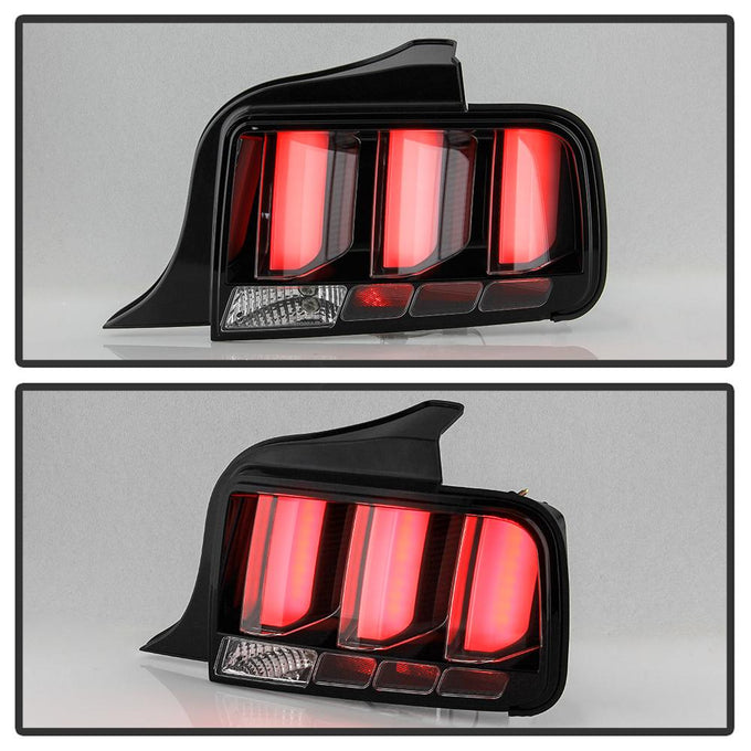 Black LED Tail Lights <br>05-09 Ford Mustang