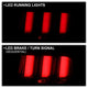 Smoke LED Tail Lights <br>05-09 Ford Mustang
