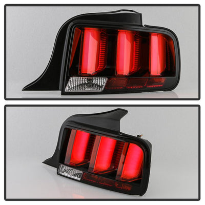 Black LED Tail Lights <br>05-09 Ford Mustang
