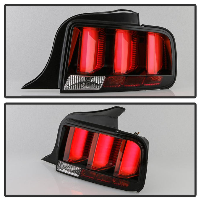 Black LED Tail Lights <br>05-09 Ford Mustang