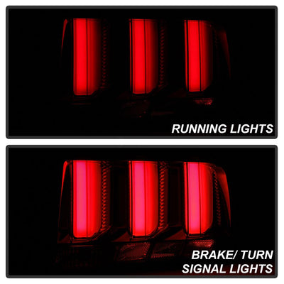 Black LED Tail Lights <br>05-09 Ford Mustang