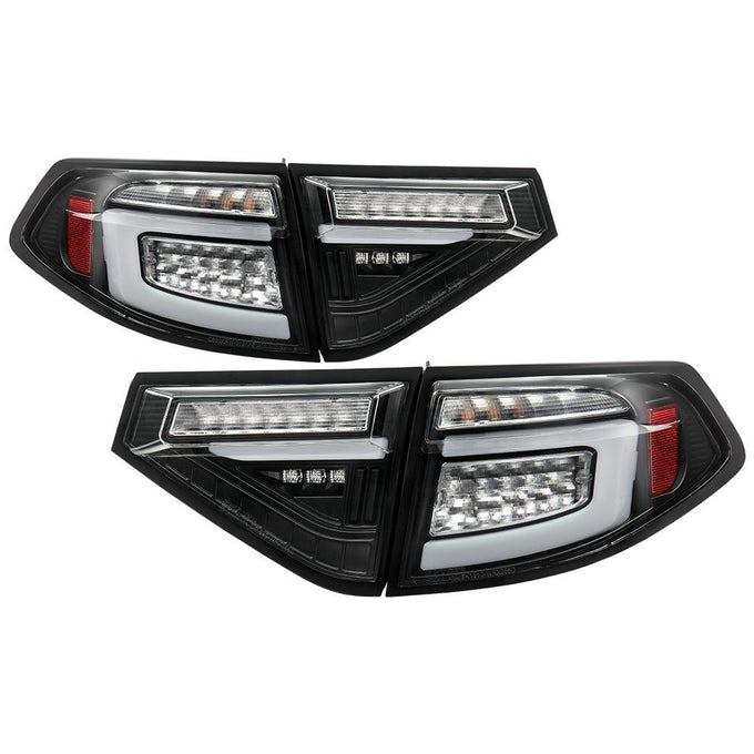 Black LED Tail Lights <br>08-11 Subaru Impreza 12-14 Subaru WRX