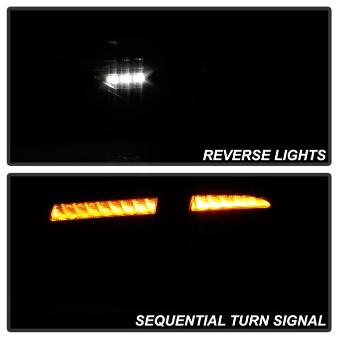 Black LED Tail Lights <br>08-11 Subaru Impreza 12-14 Subaru WRX
