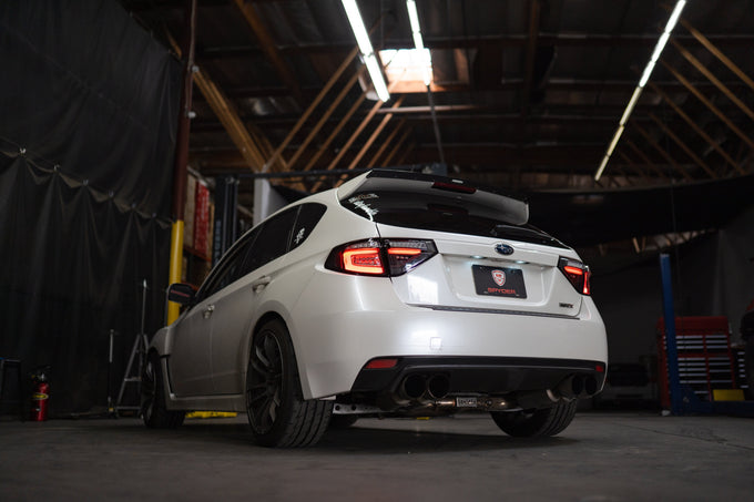 Black LED Tail Lights <br>08-11 Subaru Impreza 12-14 Subaru WRX