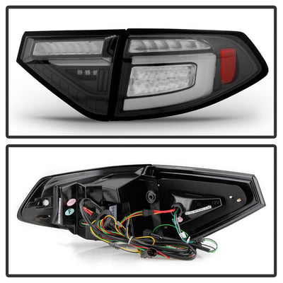Black LED Tail Lights <br>08-11 Subaru Impreza 12-14 Subaru WRX