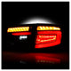 Black LED Tail Lights <br>08-11 Subaru Impreza 12-14 Subaru WRX