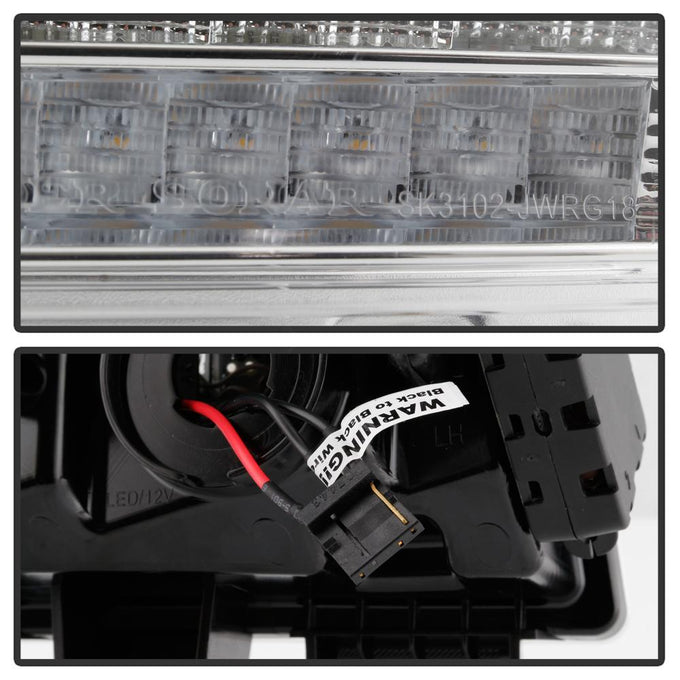 Sequential Signal Chrome Full LED Front Bumper Lights <br>18-21 Jeep Wrangler 20-21 Jeep Gladiator