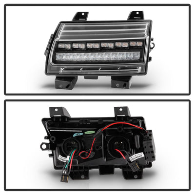 Sequential Signal Black Full LED Front Bumper Lights <br>18-21 Jeep Wrangler 20-21 Jeep Gladiator