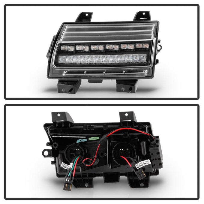 Sequential Signal Black Full LED Front Bumper Lights <br>18-21 Jeep Wrangler 20-21 Jeep Gladiator