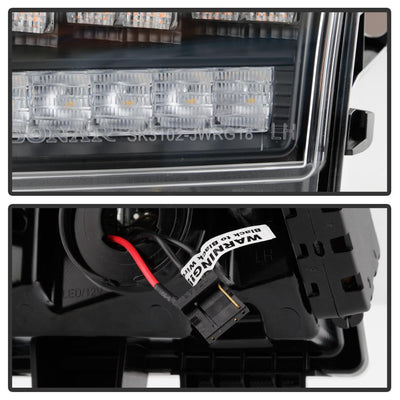 Sequential Signal Black Full LED Front Bumper Lights <br>18-21 Jeep Wrangler 20-21 Jeep Gladiator