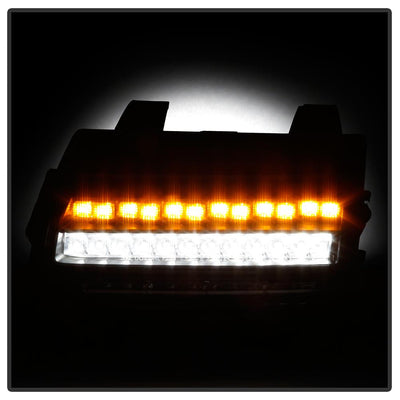 Sequential Signal Black Full LED Front Bumper Lights <br>18-21 Jeep Wrangler 20-21 Jeep Gladiator