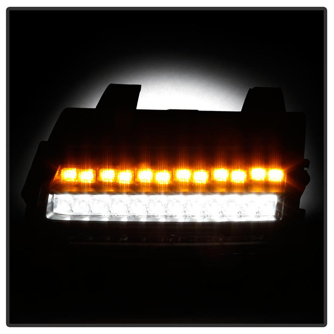 Sequential Signal Black Full LED Front Bumper Lights <br>18-21 Jeep Wrangler 20-21 Jeep Gladiator