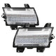 Sequential Signal Chrome Full LED Front Bumper Lights <br>18-21 Jeep Wrangler 20-21 Jeep Gladiator