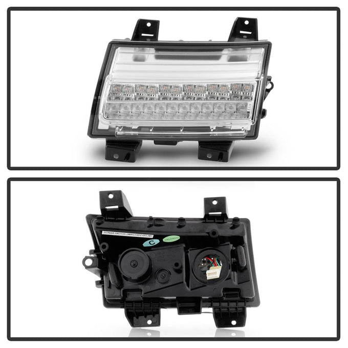Sequential Signal Chrome Full LED Front Bumper Lights <br>18-21 Jeep Wrangler 20-21 Jeep Gladiator