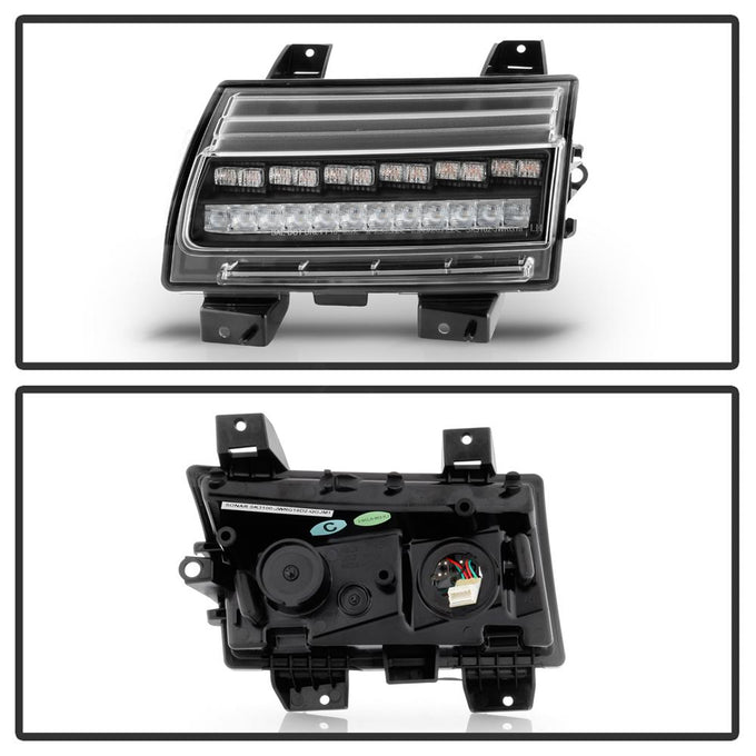 Sequential Signal Black Full LED Front Bumper Lights <br>18-21 Jeep Wrangler 20-21 Jeep Gladiator