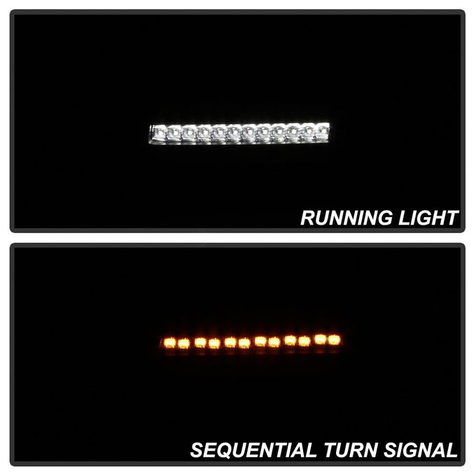 Sequential Signal Black Full LED Front Bumper Lights <br>18-21 Jeep Wrangler 20-21 Jeep Gladiator