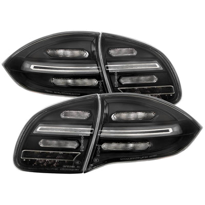 Black LED Tail Lights <br>11-14 Porsche Cayenne