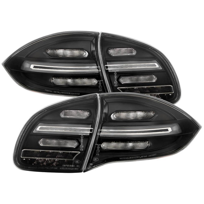 Black LED Tail Lights <br>11-14 Porsche Cayenne