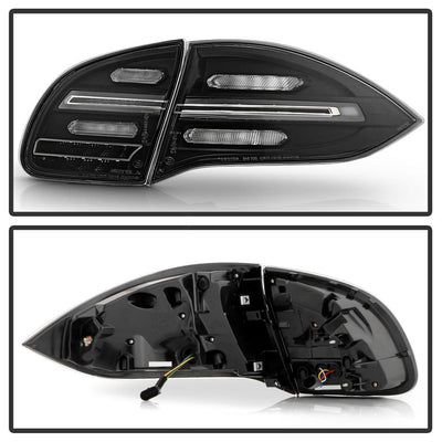 Black LED Tail Lights <br>11-14 Porsche Cayenne