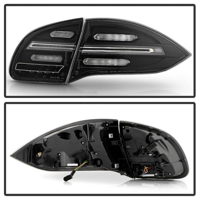 Black LED Tail Lights <br>11-14 Porsche Cayenne