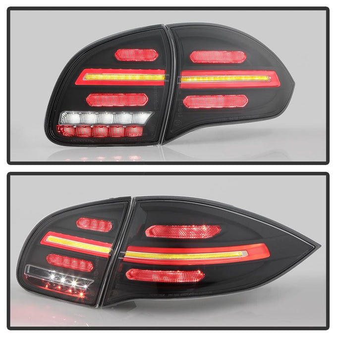 Black LED Tail Lights <br>11-14 Porsche Cayenne