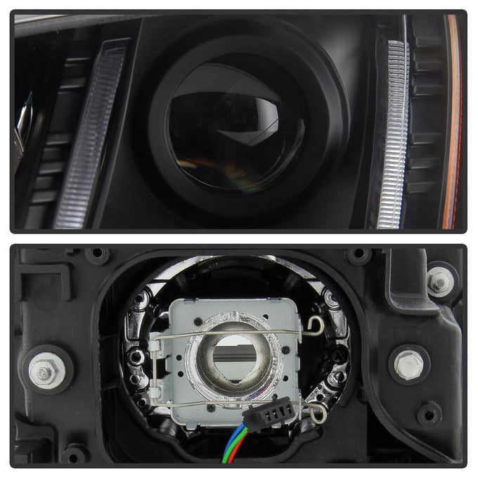 Sequential Turn Signal Black Projector Headlights <br>08-11 Audi TT TT Quattro 11 Audi TT RS Quattro