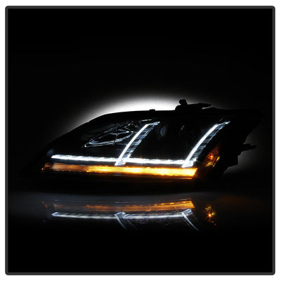 Sequential Turn Signal Black Projector Headlights <br>08-11 Audi TT TT Quattro 11 Audi TT RS Quattro