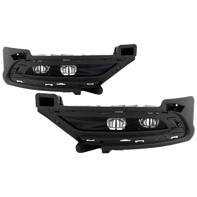 Clear OEM Style Full LED Fog Lights W/Universal Switch <br>15-19 Chrysler 300