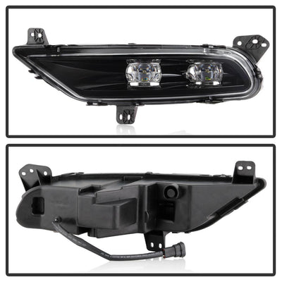 Clear OEM Style Full LED Fog Lights W/Universal Switch <br>15-19 Chrysler 300