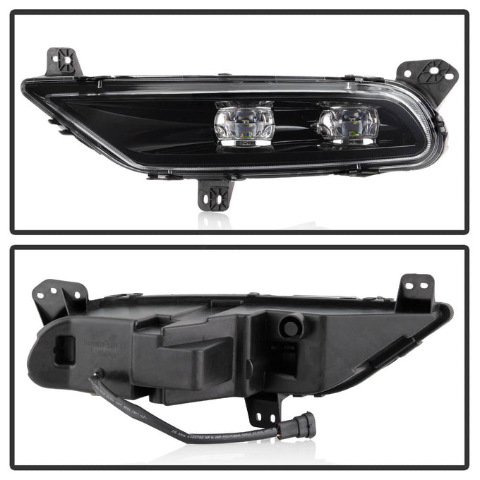 Clear OEM Style Full LED Fog Lights W/Universal Switch <br>15-19 Chrysler 300