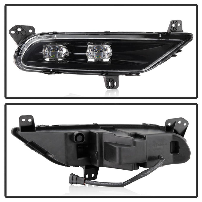 Right w/o Switch OEM Style Full LED Fog Lights <br>15-19 Chrysler 300