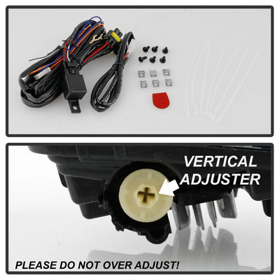 Clear OEM Style Full LED Fog Light w/Universal Switch <br>19-20 Chevrolet Silverado 1500