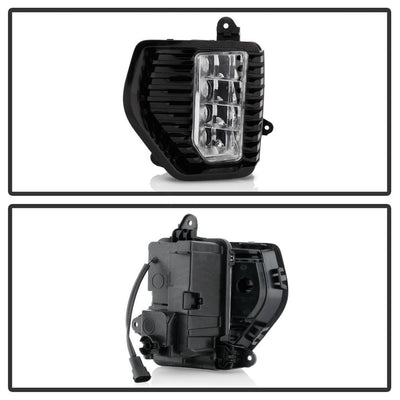 Clear OEM Style Full LED Fog Light w/Universal Switch <br>19-22 GMC Sierra 1500